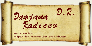Damjana Radičev vizit kartica